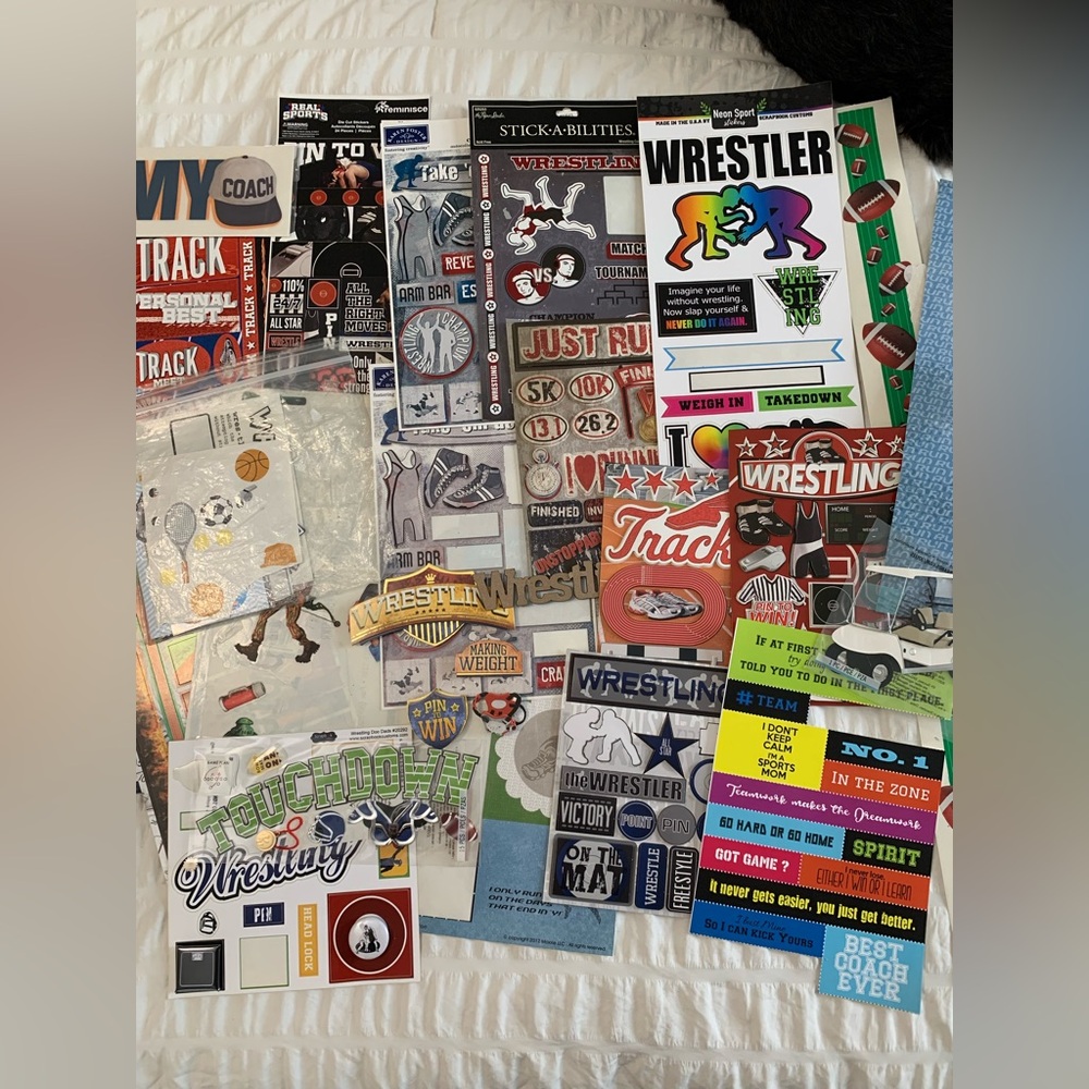 Wrestling and Track Sticker Collection - Picture 2 of 12